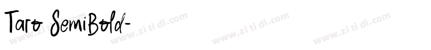 Taro SemiBold字体转换 Taro SemiBold字体转换